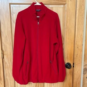 Lands' End Vibrant Red Fleece Jacket